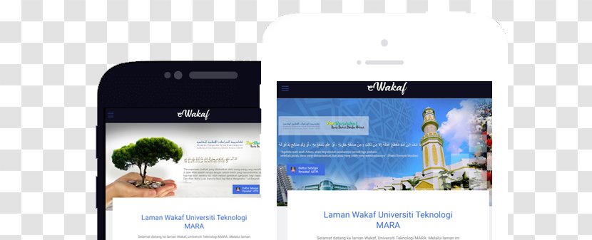 Smartphone Universiti Teknologi MARA System Display Advertising Waqf Transparent PNG