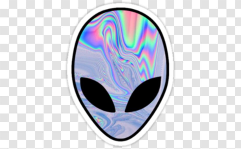 Alien Paper Sticker Wall Decal - Art Transparent PNG