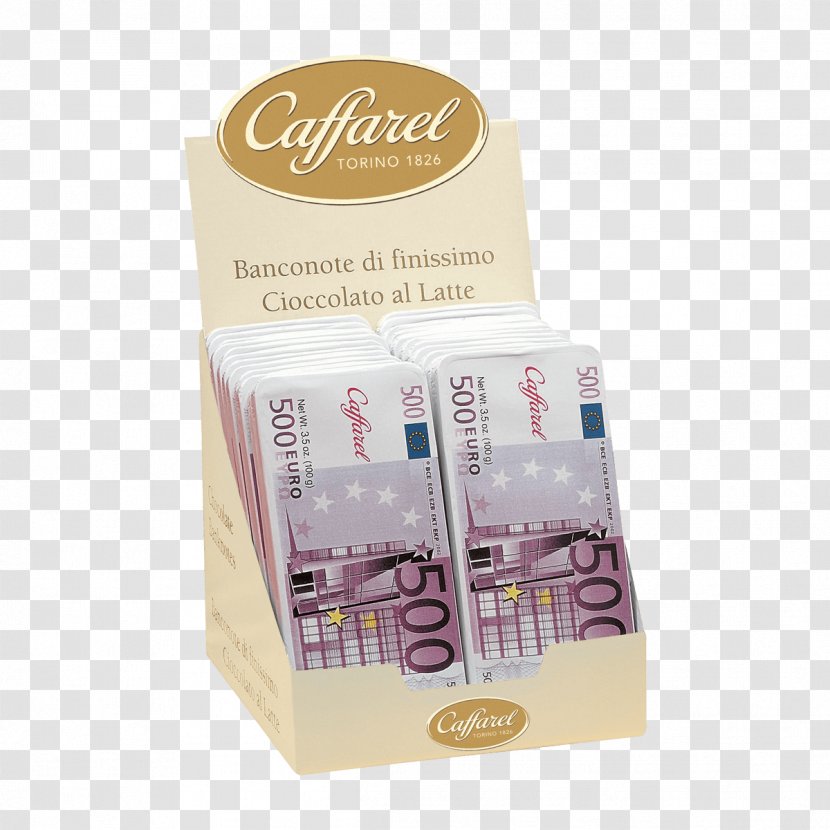 Chocolate Bonbon 500 Euro Note Caffarel Gianduja - Dark Transparent PNG