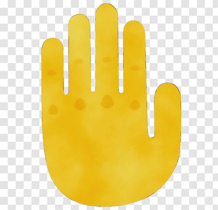 Safety Glove Yellow Meter H&m Glove Transparent PNG