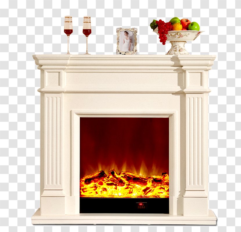 Fireplace Chimney Flame - Decorative Arts - White European Fire Material Transparent PNG