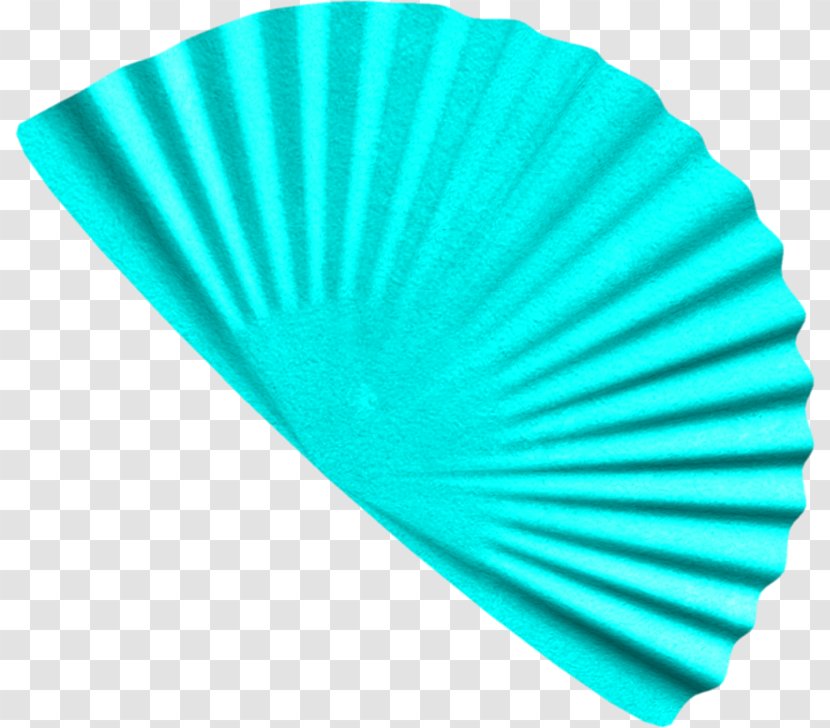 Turquoise Line Material - Decorative Fan - Tapping Transparent PNG