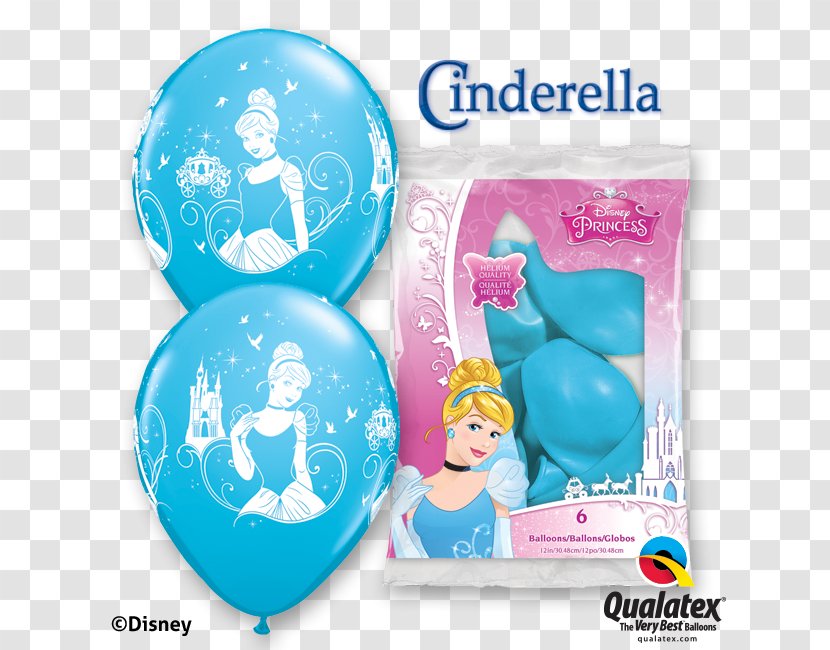 Cinderella Toy Balloon Birthday Party - Disney Transparent PNG