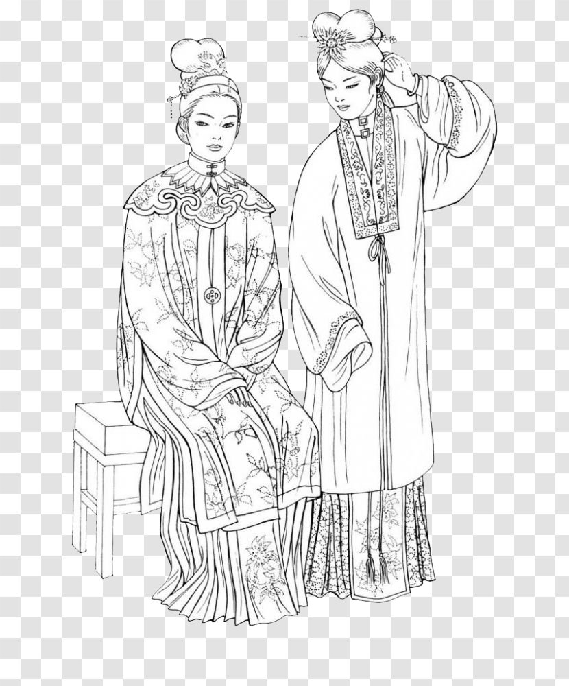 Qing Dynasty Yuan Chinese Clothing Ming - Costume - Tang Women's Transparent PNG