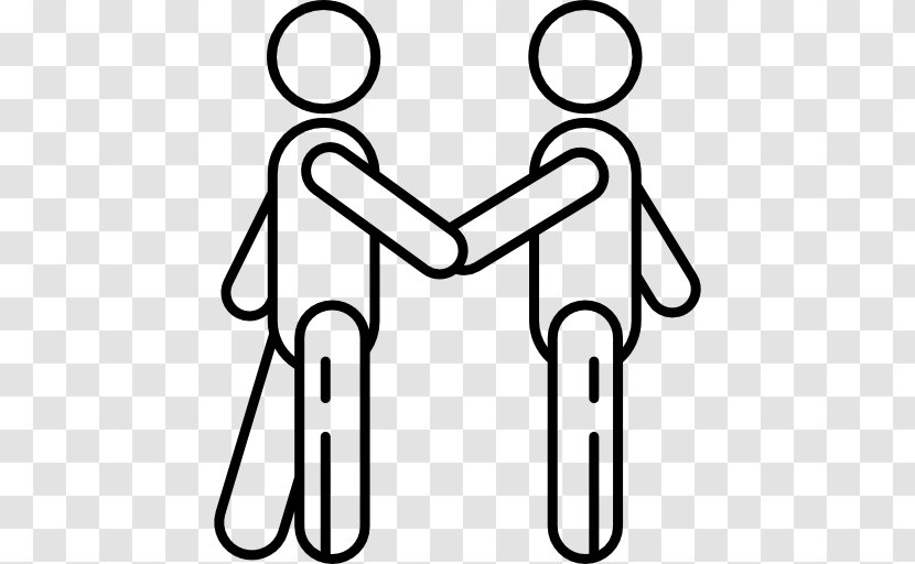 Shake Hands - Stick Figure - Symbol Transparent PNG