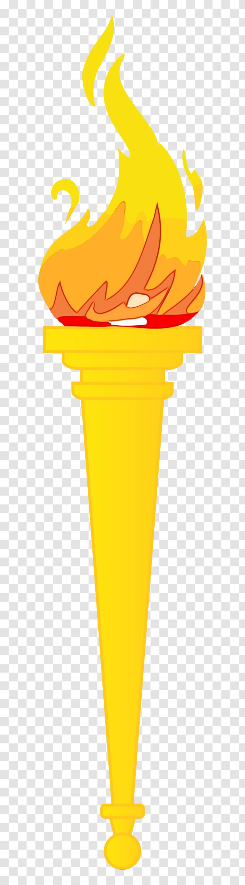 Ice Cream Cone Background - Torch - Yellow Transparent PNG
