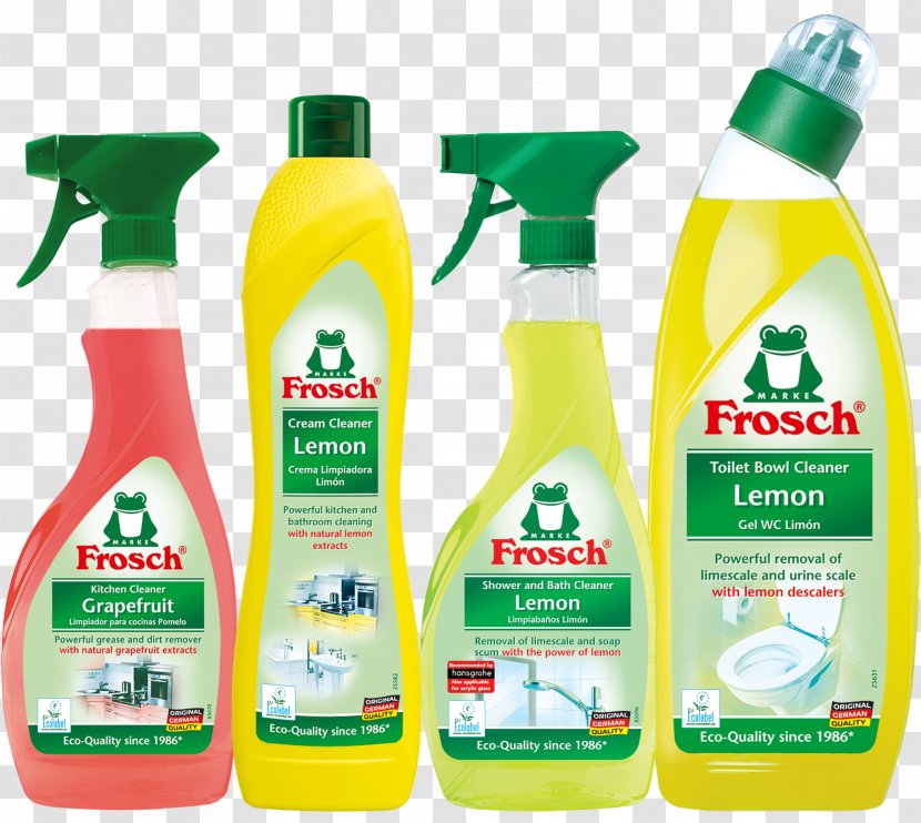 Frosch Toilet Cleaner Cleaning Agent - Bathroom - Citrus Fruit Transparent PNG