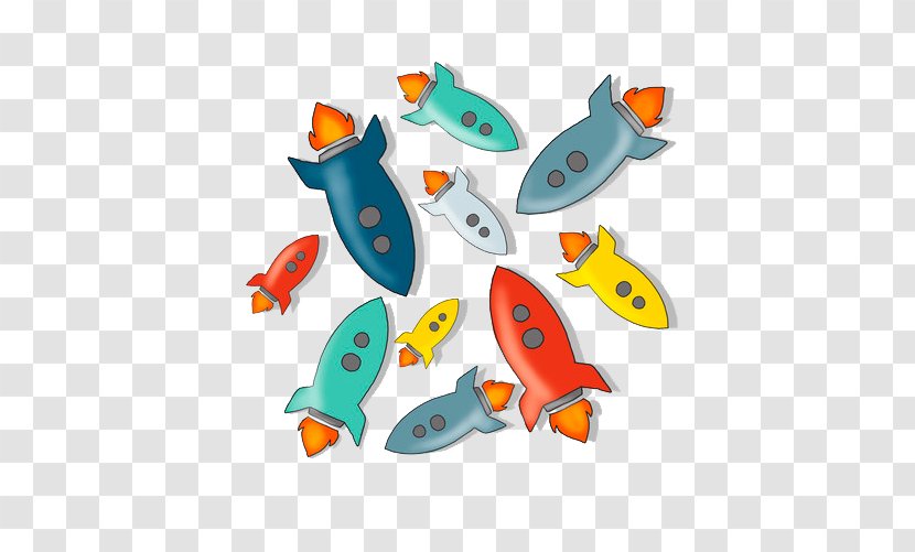 Cartoon Rocket Comics Illustration - Stock Photography - Multiple Mini Transparent PNG