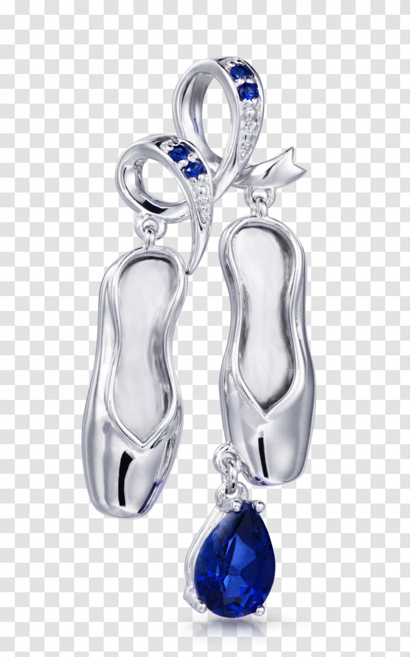 Sapphire Earring Body Jewellery Silver - Gemstone Transparent PNG
