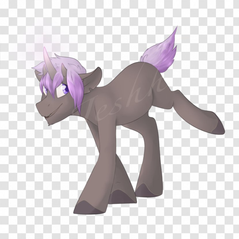 Horse Pony Figurine Purple Violet - Like Mammal - Lavender Transparent PNG