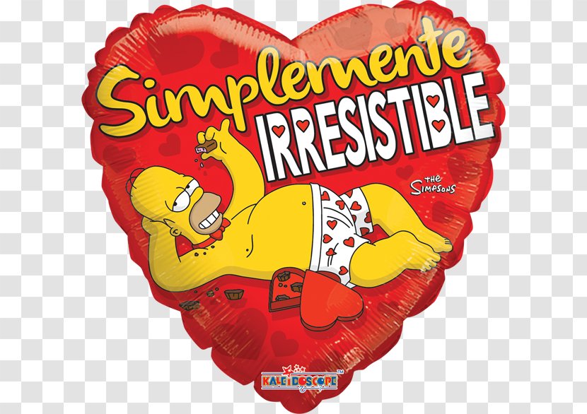 Homer Simpson Falling In Love The Simpsons Friendship - Heart - Balloon Transparent PNG