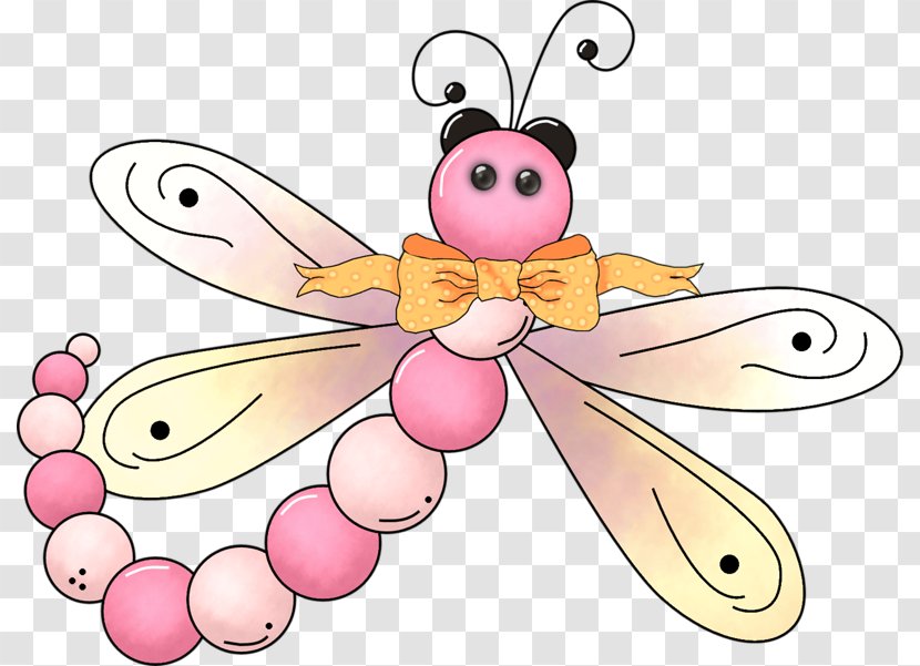 Insect Butterfly Bee Antenna Clip Art - Pink - Colored Caterpillar Transparent PNG
