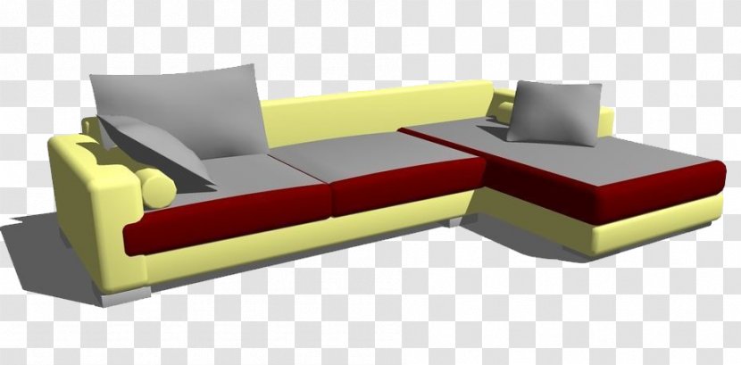 Table Sofa Bed Couch - Yellowish Gray Model Transparent PNG