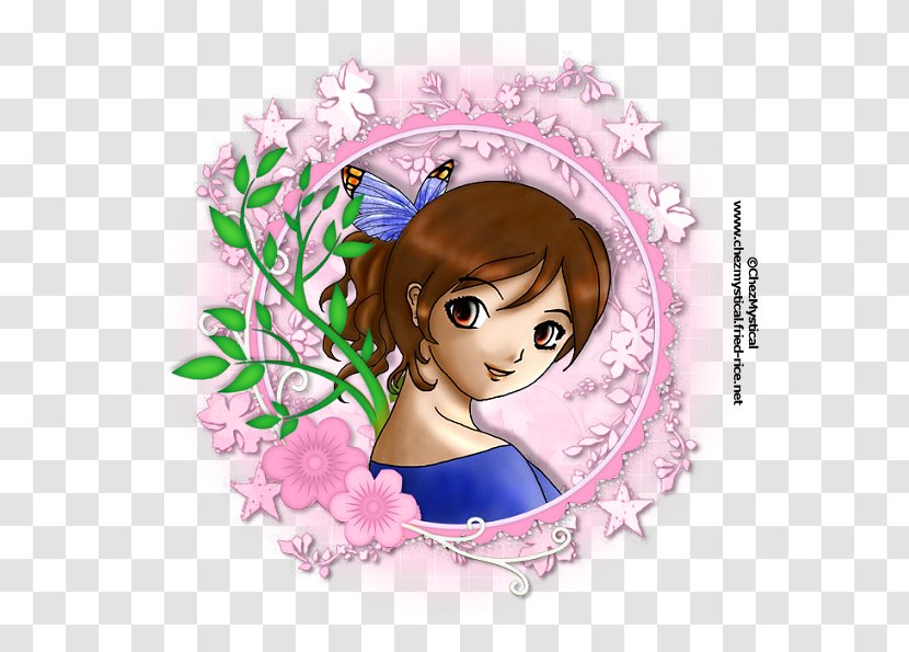 Cartoon Pink M Fairy - Frame Transparent PNG