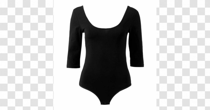 Fashion Sleeve Dress Clothing Bodysuit - Black Transparent PNG