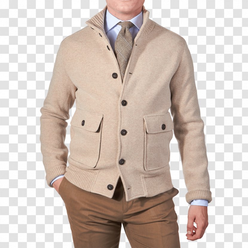 Beige - Sleeve - Single-breasted Transparent PNG