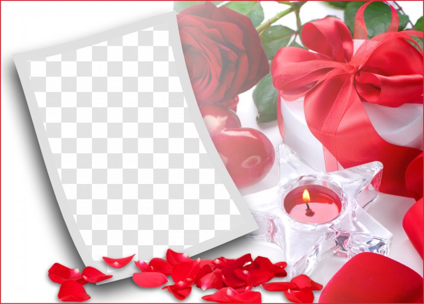 Love Photo Frames Picture Desktop Wallpaper - Floral Design - Romantic Frame Transparent PNG
