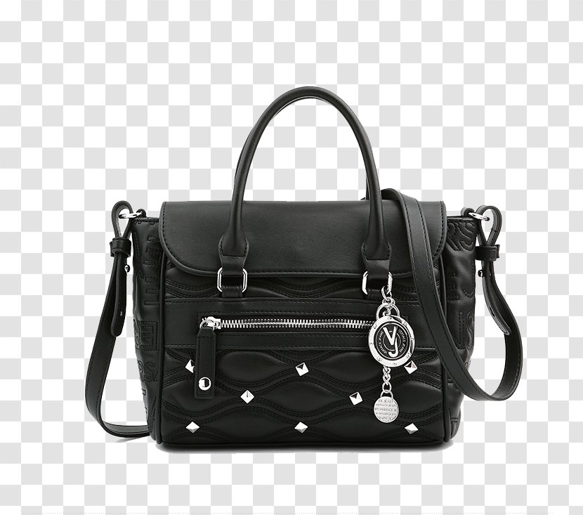Handbag Versace Fashion Furla - Baggage - Black Women's Backpack Transparent PNG