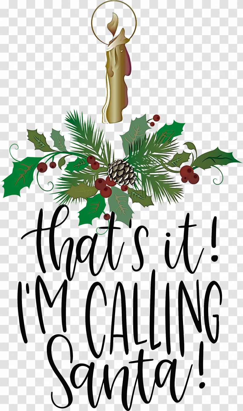 Calling Santa Santa Christmas Transparent PNG