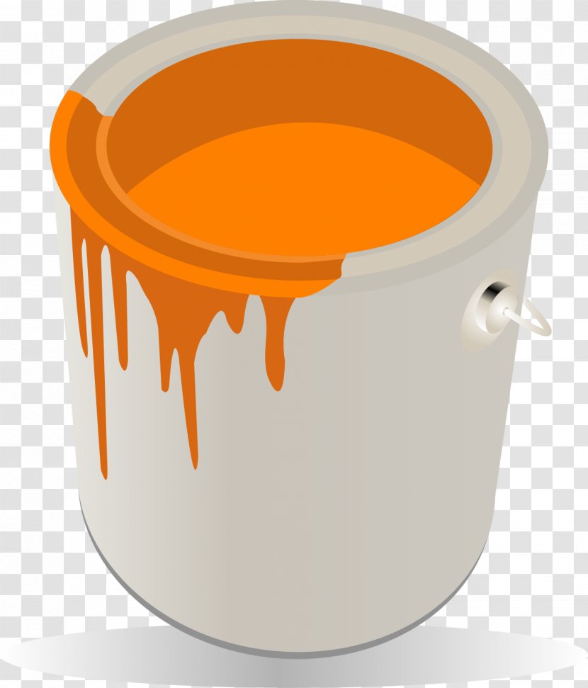 Paint Bucket Computer File - Borste - Vector Painted Transparent PNG