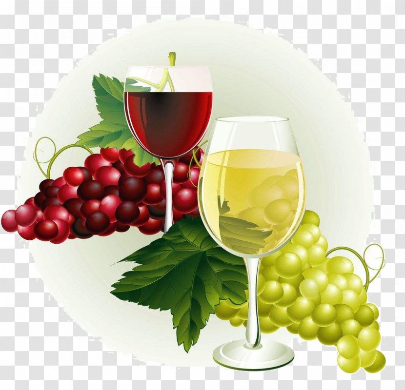 White Wine Chenin Blanc Grape - Natural Foods - Hand Painted Pattern Transparent PNG
