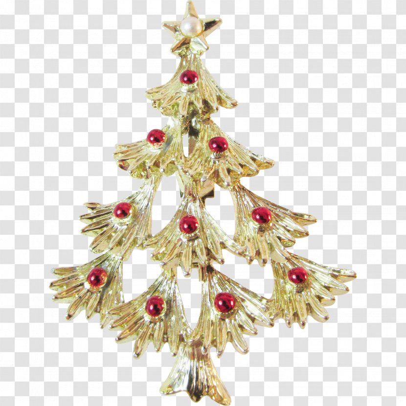 Christmas Ornament Spruce Tree Brooch Body Jewellery Transparent PNG