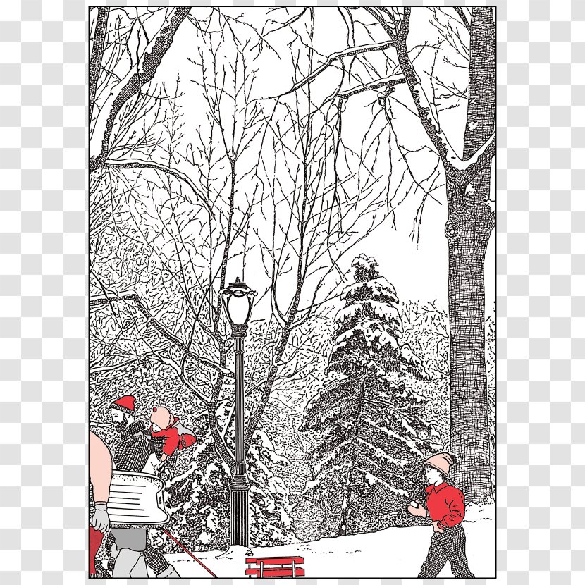 New York City Christmas Card Greeting & Note Cards Santa Claus - Winter Transparent PNG