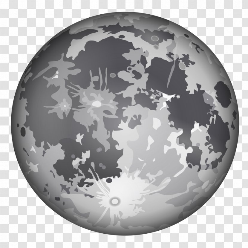 Full Moon Lunar Phase Clip Art - Man In The Transparent PNG