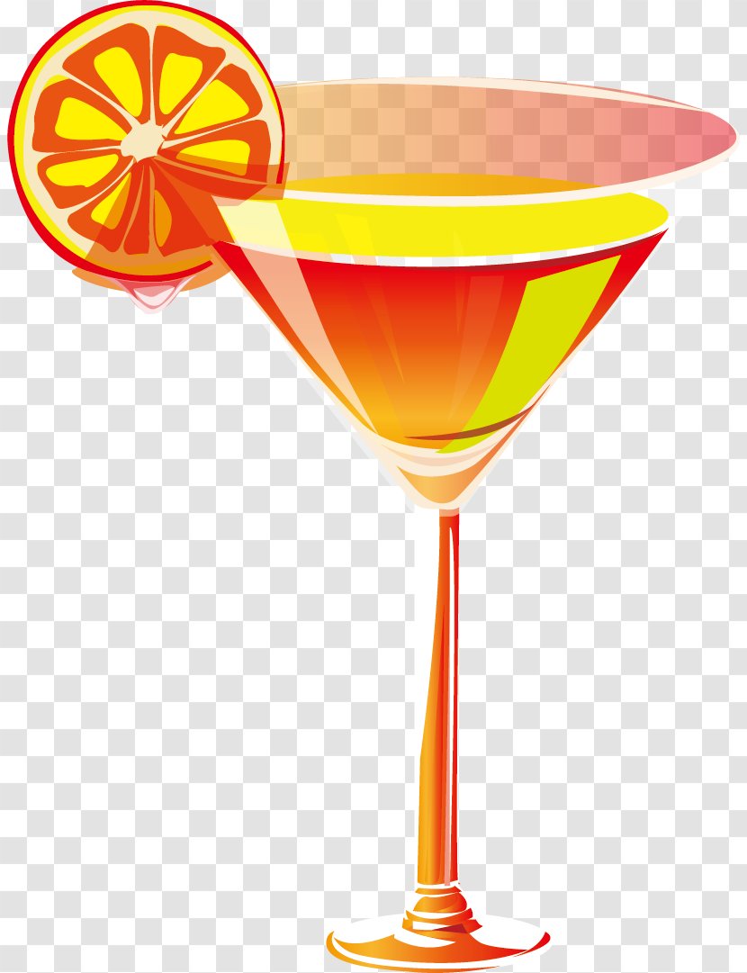 Cocktail Garnish Juice Martini Cosmopolitan - Cartoon - Lemon Transparent PNG