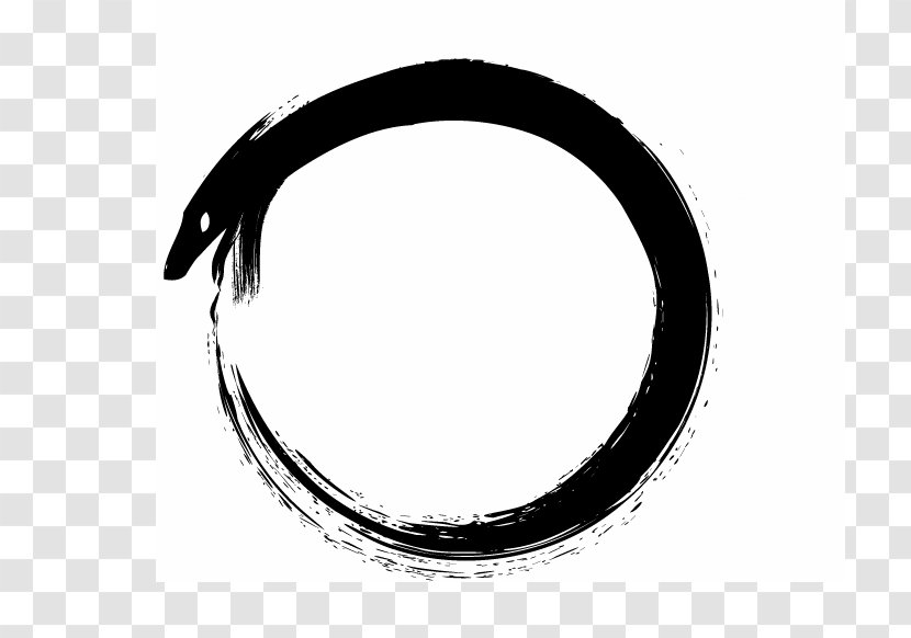 Ouroboros Symbol Dragon - Ink - Design Transparent PNG