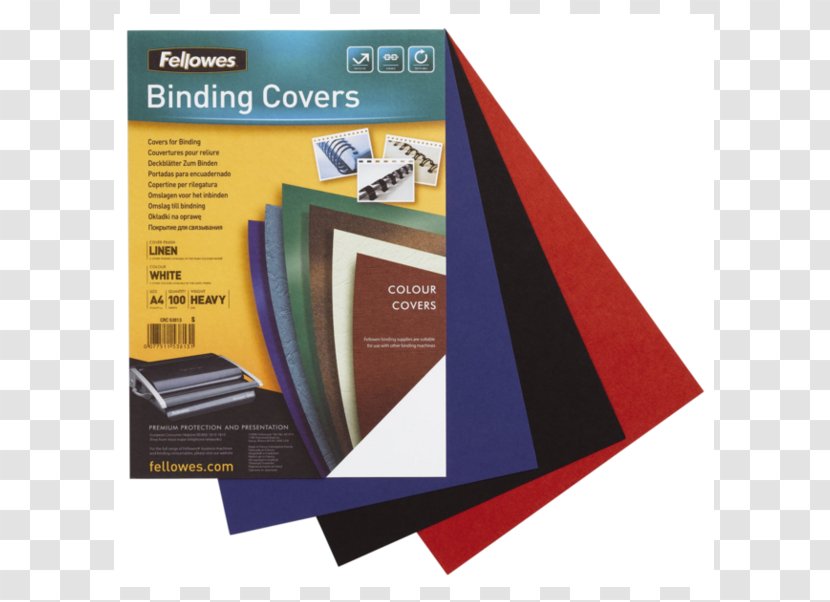 Paper Bookbinding Book Cover Comb Binding Fellowes Brands - Standard Size - A4 Transparent PNG