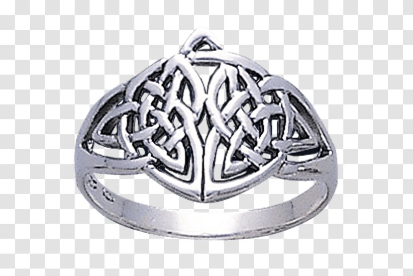 Silver Endless Knot Symbol Ring Jewellery - Infinity Transparent PNG