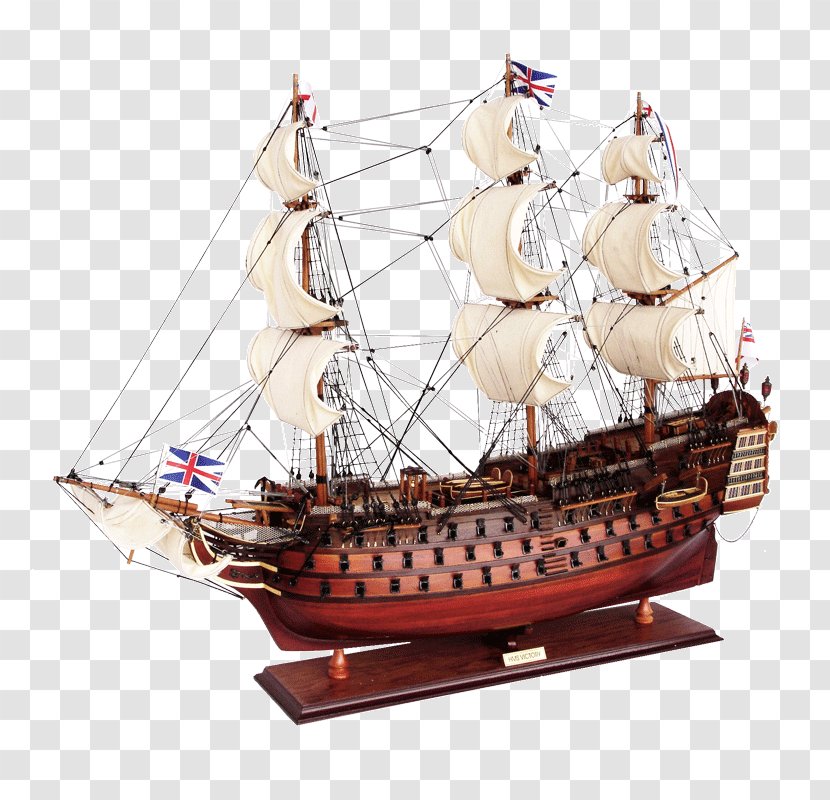 HMS Victory Ship Model The Battle Of Trafalgar Her Majesty's - Hms Transparent PNG