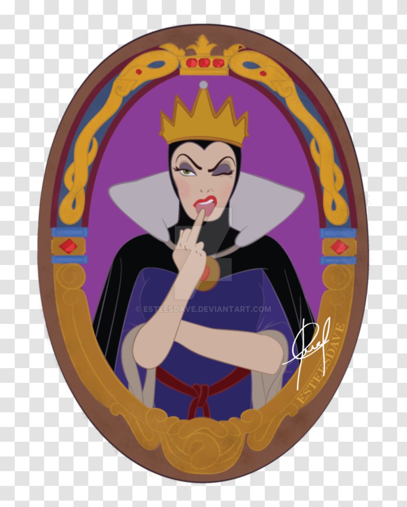 Snow White Evil Queen Stepmother Drawing - Seven Dwarfs - Magic Mirror Transparent PNG