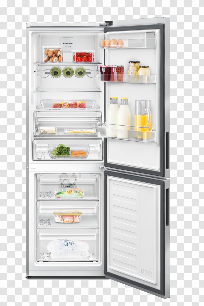 Refrigerator Grundig Freezers Home Appliance Auto-defrost Transparent PNG