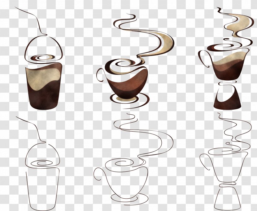 Milkshake - Cup - Coffee Nonalcoholic Beverage Transparent PNG