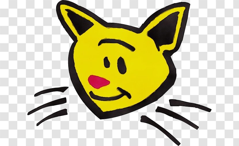 Smiley Yellow Snout - Whiskers - Thumb Logo Transparent PNG