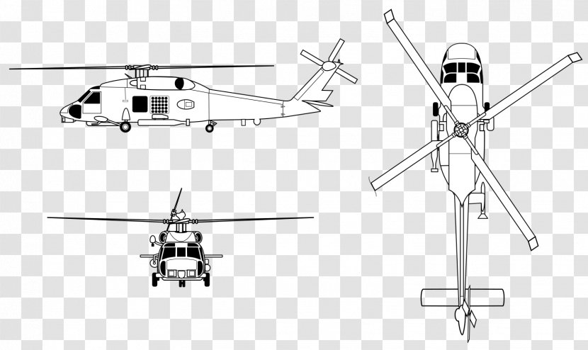 Helicopter Rotor Sikorsky HH-60 Pave Hawk SH-60 Seahawk UH-60 Black Jayhawk - Uh60 Transparent PNG