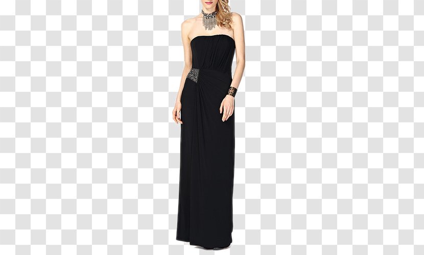 Little Black Dress Formal Wear Gown - Watercolor - Tee Transparent PNG