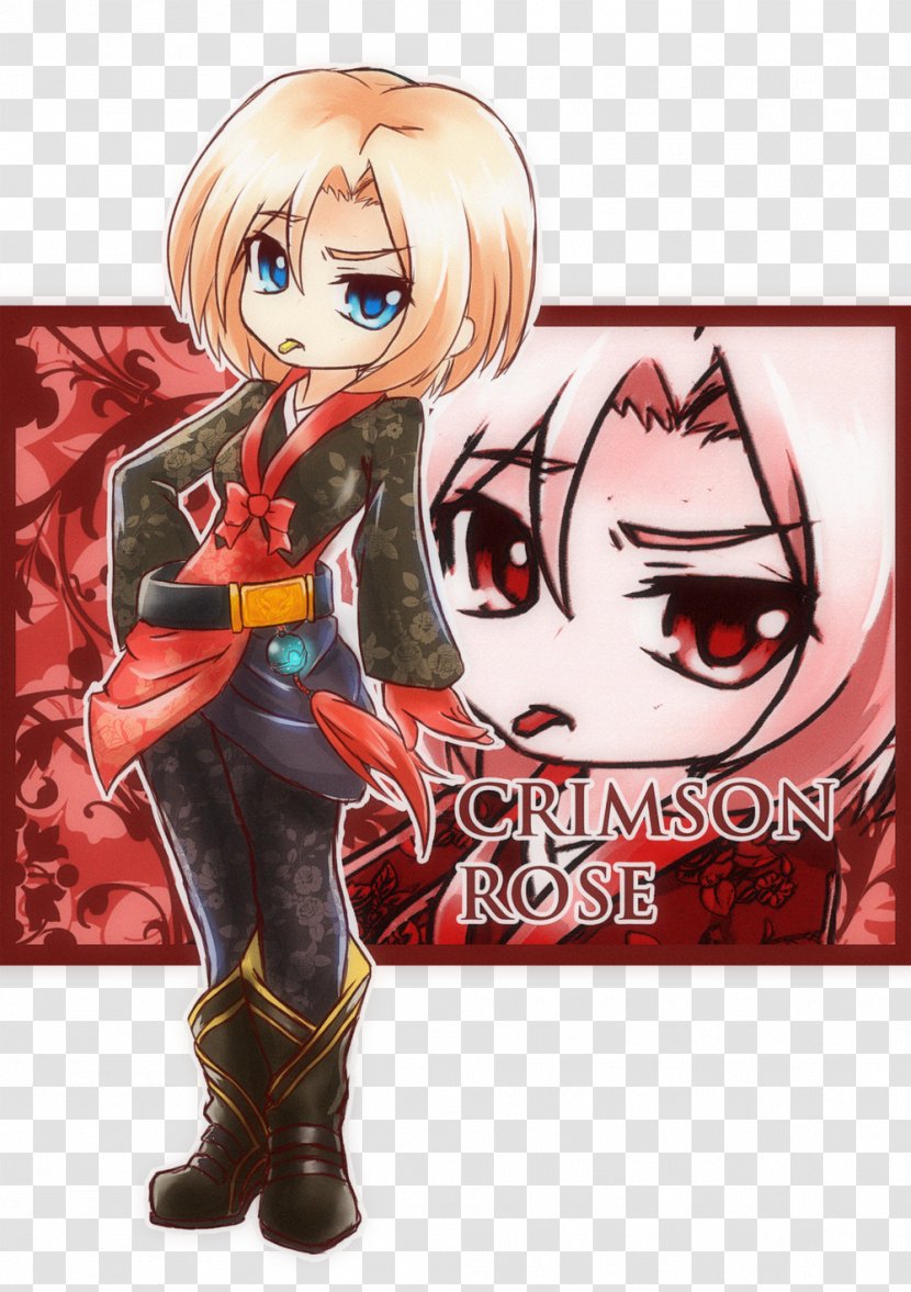 Drawing Crimson Fan Art Rose Fiction - Cartoon Transparent PNG