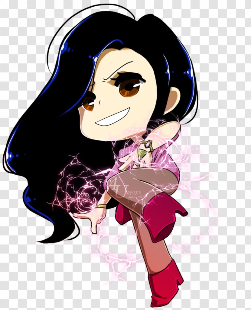 Woman Human Black Hair Clip Art - Flower Transparent PNG