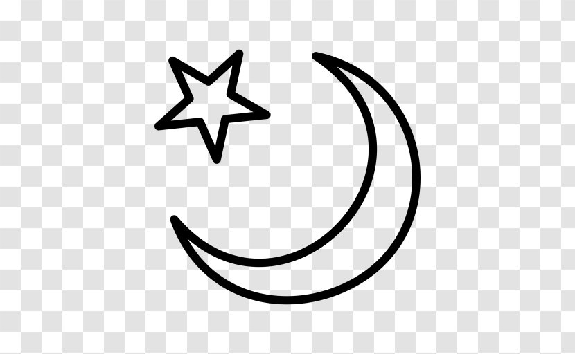 Star And Crescent Lunar Phase Symbol - Symbols Of Islam Transparent PNG