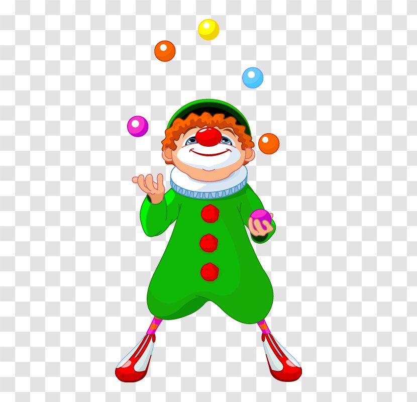 Clown Illustration Circus Juggling Image - Christmas Decoration Transparent PNG