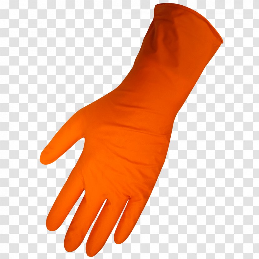 Cut-resistant Gloves Thumb Nitrile Cuff - Orange - Flat Palm Material Transparent PNG