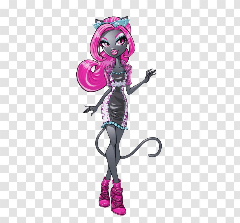 Monster High Boo York Bloodway Catty Noir Friday The 13th Doll Toy - Pink Transparent PNG