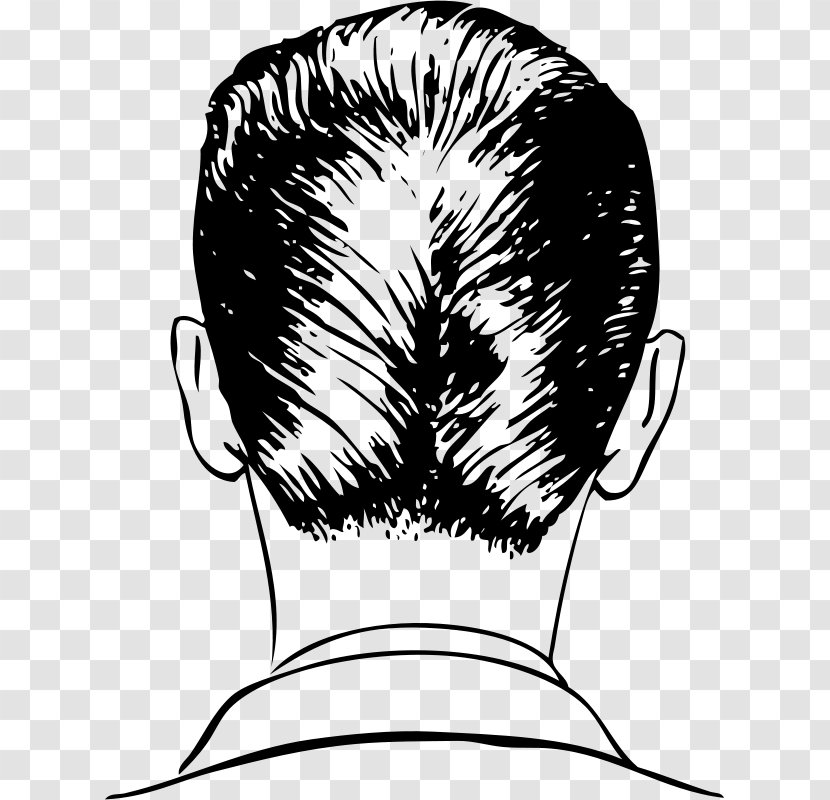 Ducktail Hairstyle Barber Cosmetologist - Cartoon - Hair Transparent PNG