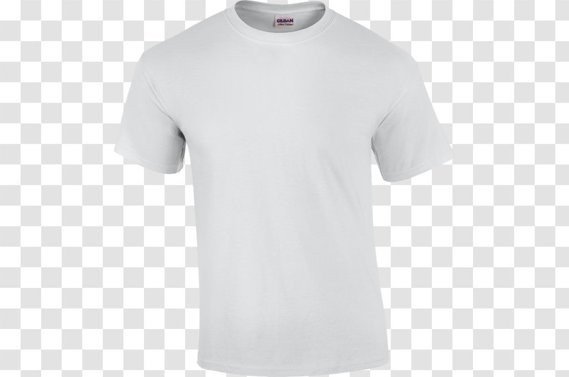 T-shirt Gildan Activewear White Fruit Of The Loom - Tshirt - Kaos Polos Transparent PNG