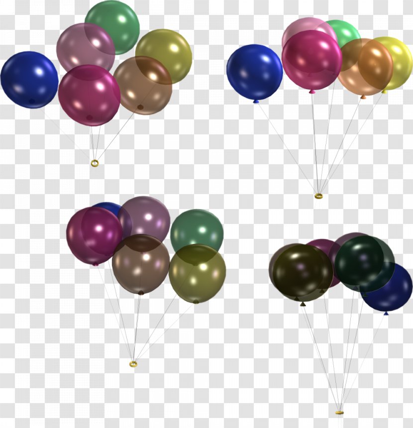 Cluster Ballooning Toy Balloon Air Transportation Holiday - Gift Transparent PNG