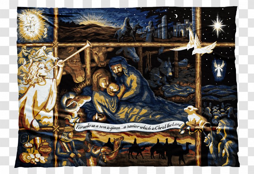 Christmas Day Nativity Scene Decoration Holy Family Blanket - Poster - Feast Transparent PNG