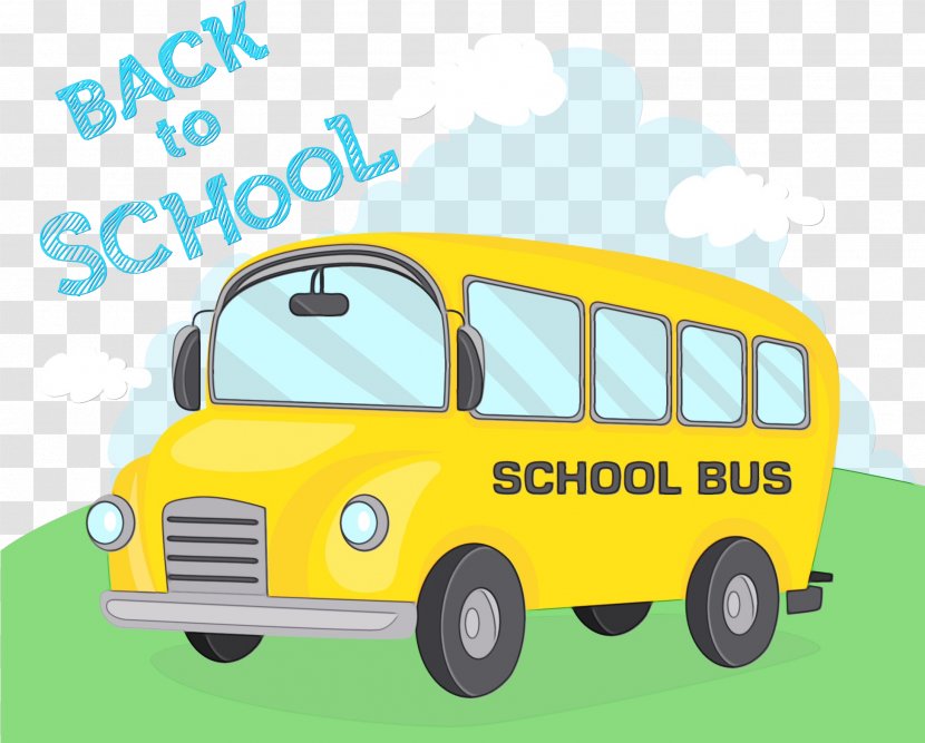 Cartoon School Bus - Vehicle Mode Of Transport Transparent PNG